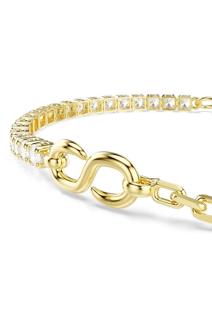 Swarovski βραχιόλι γυναικείο επιχρυσωμένο ζιργκόν MATRIX 5753925 χρυσαφί AW26