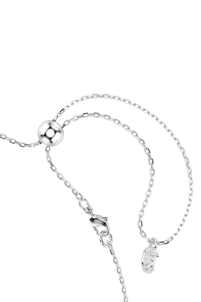 Αξεσουάρ Swarovski κολιέ γυναικείο μεταλλικό ζιργκόν MATRIX 5754020 ασημί