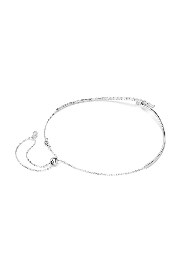 Swarovski κολιέ γυναικείο μεταλλικό ζιργκόν MATRIX ασημί 5754020