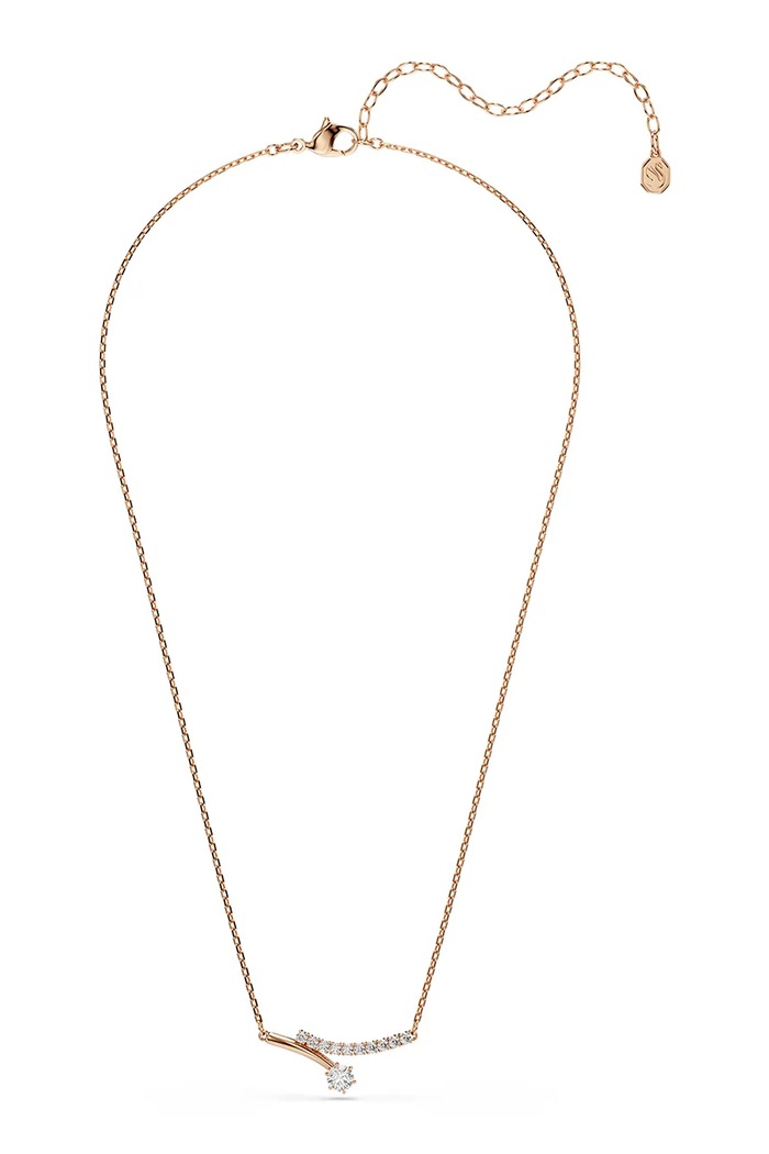 Swarovski κολιέ γυναικείο επιχρυσωμένο ζιργκόν MATRIX 5763823 χρυσαφί AW26