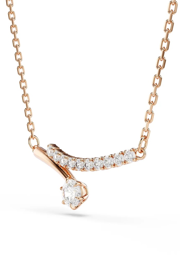 Αξεσουάρ Swarovski κολιέ γυναικείο επιχρυσωμένο ζιργκόν MATRIX 5763823 χρυσαφί