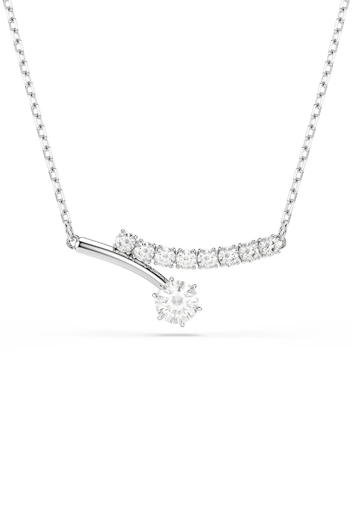 Swarovski κολιέ γυναικείο ζιργκόν MATRIX ασημί 5753568