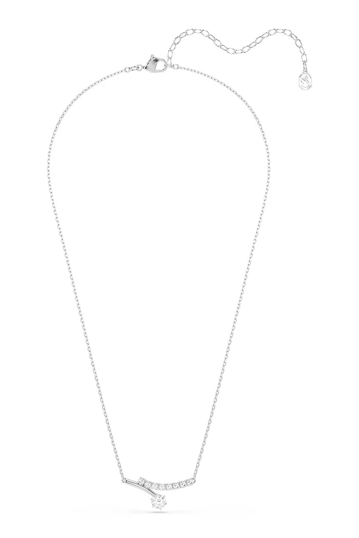 Swarovski κολιέ γυναικείο ζιργκόν MATRIX 5753568 ασημί AW26
