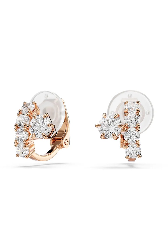 Swarovski κλιπς γυναικείο επιχρυσωμένο ζιργκόν MATRIX χρυσαφί 5763822