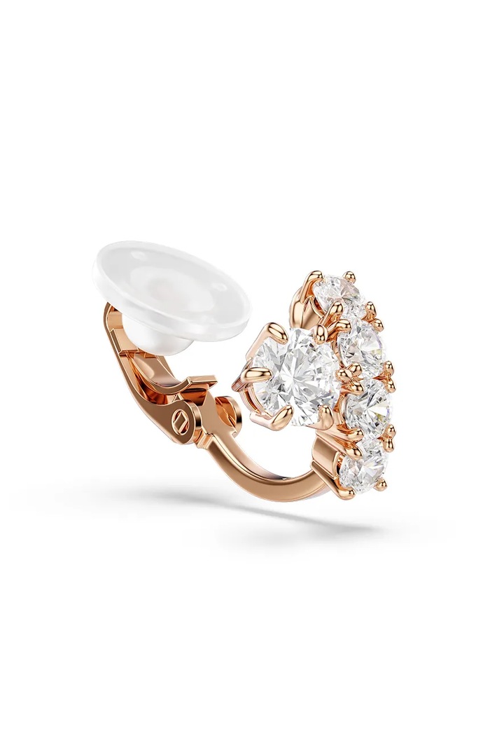 Swarovski κλιπς γυναικείο επιχρυσωμένο ζιργκόν MATRIX χρυσαφί 5763822