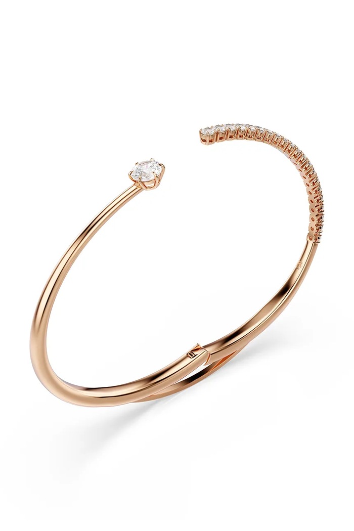 Αξεσουάρ Swarovski βραχιόλι γυναικείο επιχρυσωμένο ζιργκόν MATRIX 5763821 χρυσαφί