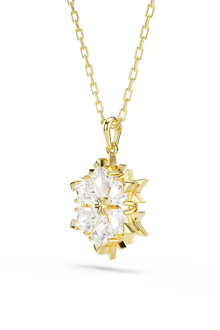 Αξεσουάρ Swarovski κολιέ με κρεμαστό γυναικείο επιχρυσωμένο ζιργκόν MAGIC 5757788 χρυσαφί