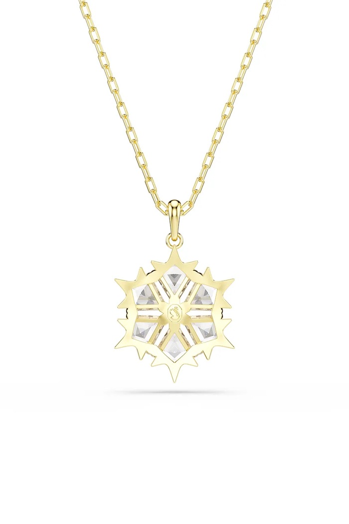 Swarovski κολιέ με κρεμαστό γυναικείο επιχρυσωμένο ζιργκόν MAGIC χρυσαφί 5757788