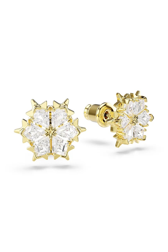 Swarovski σκουλαρίκια γυναικεία επιχρυσωμένα ζιργκόν MAGIC χρυσαφί 5757816