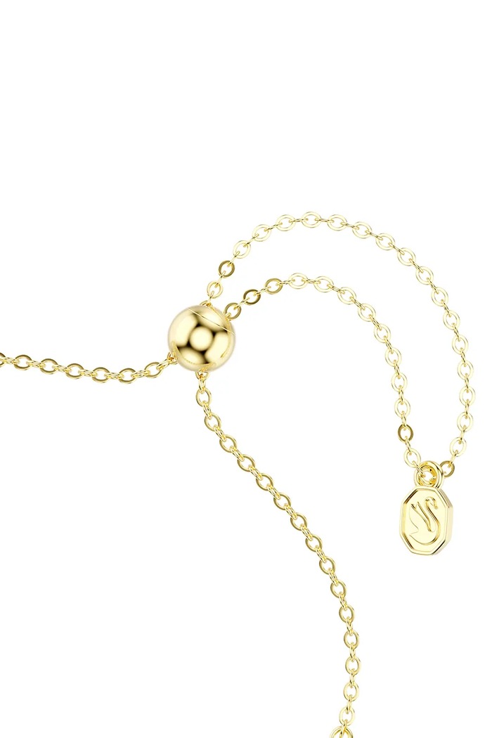 Dodatki Swarovski zapestnica ženska pozlačena IMBER 5757824 modra