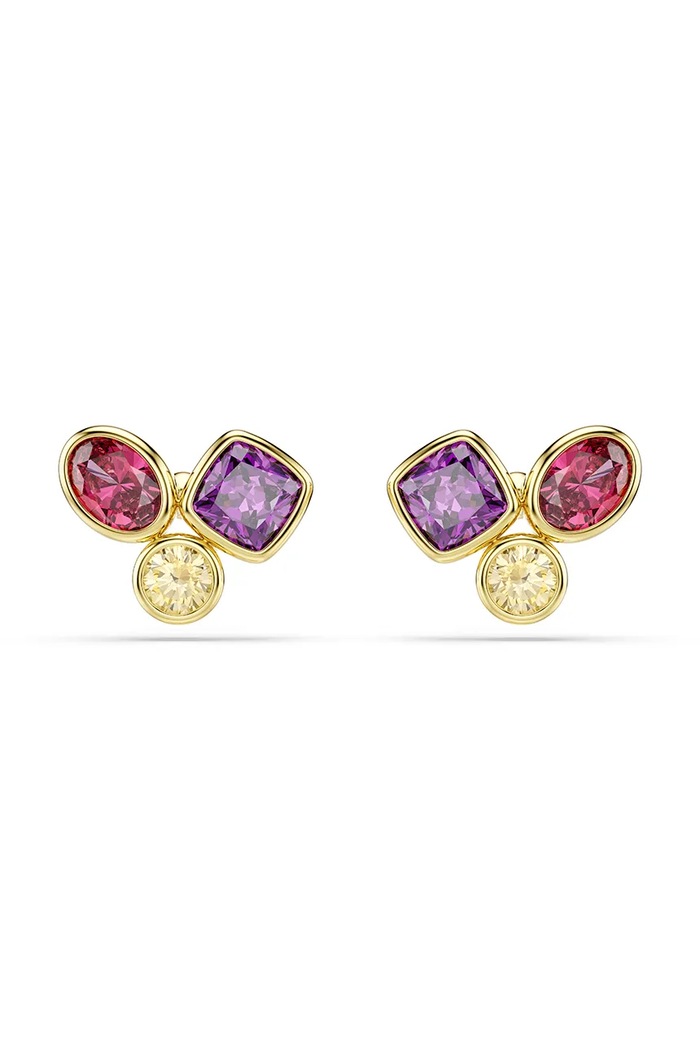 Swarovski сережки жіночі позолочені з цирконієм IMBER барвистий 5760019