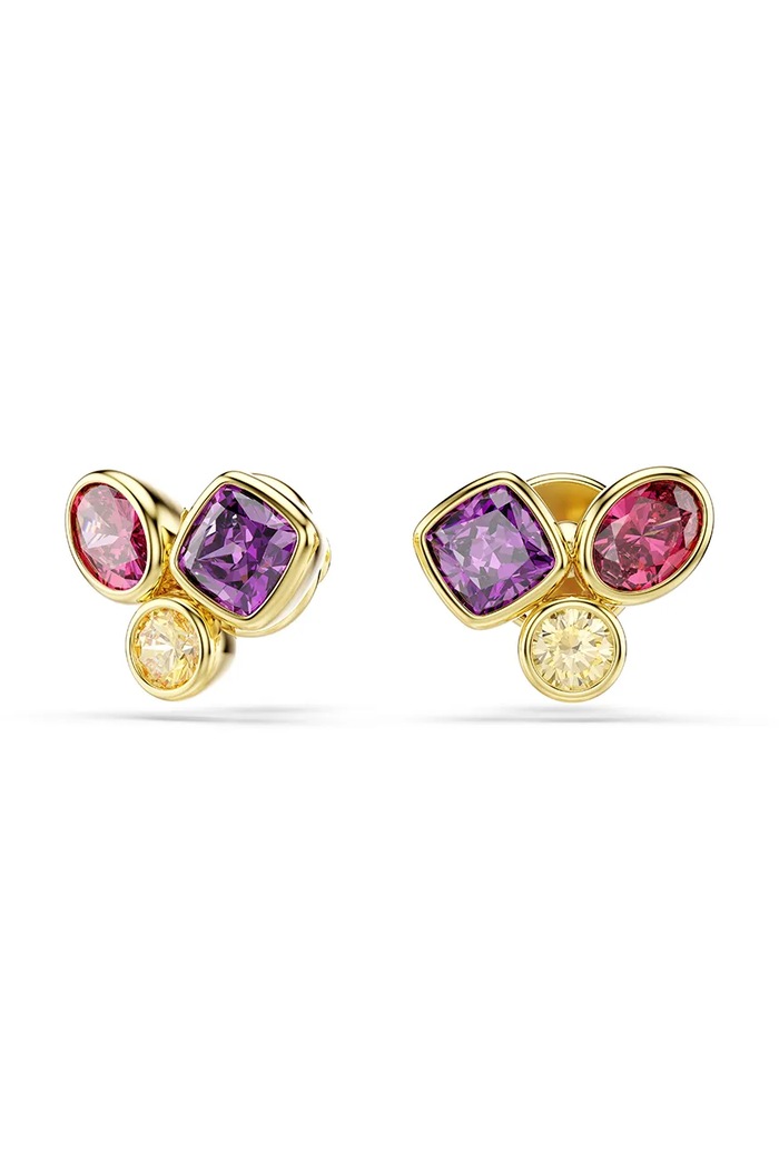Swarovski сережки жіночі позолочені з цирконієм IMBER 5760019 барвистий AW26
