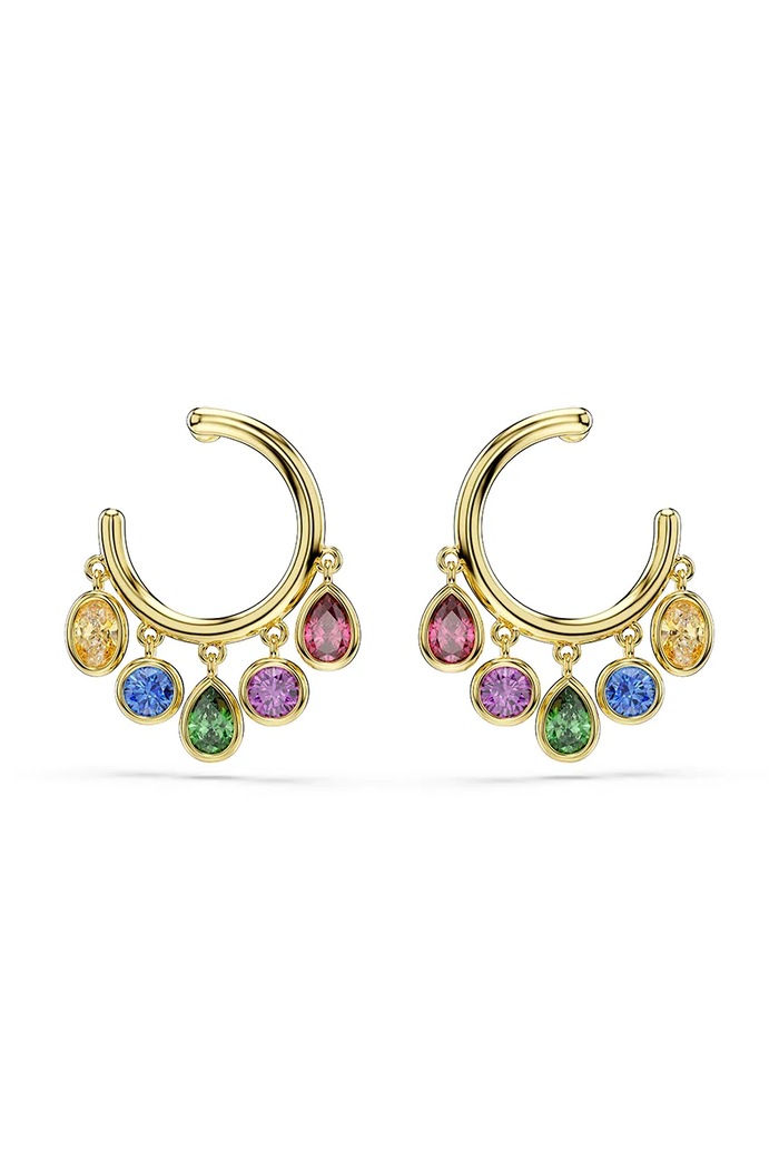 Swarovski uhani ženski pozlačeni s kubičnim cirkonijem IMBER 5753263 zlata AW26
