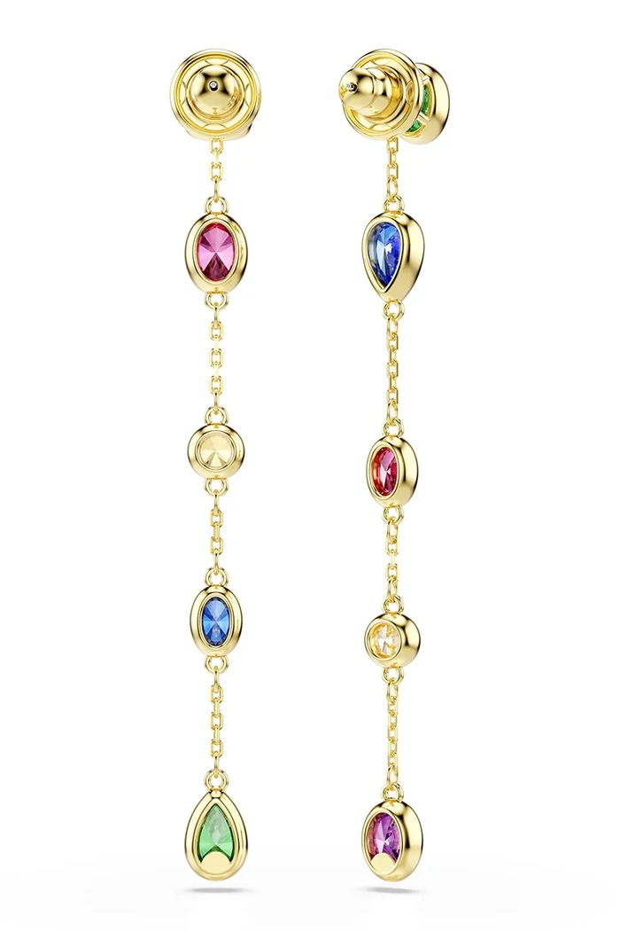 Аксесуари Swarovski сережки жіночі позолочені з цирконієм IMBER 5753289 барвистий
