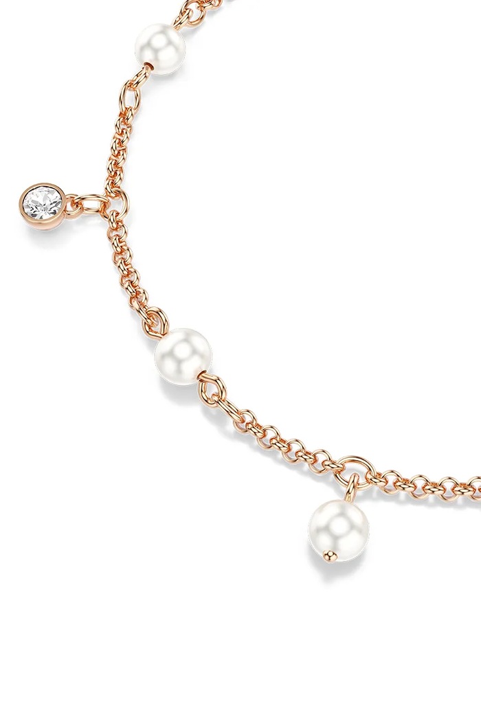 Swarovski zapestnica ženska pozlačena s Swarovski kristalom IMBER 5754243 zlata AW26