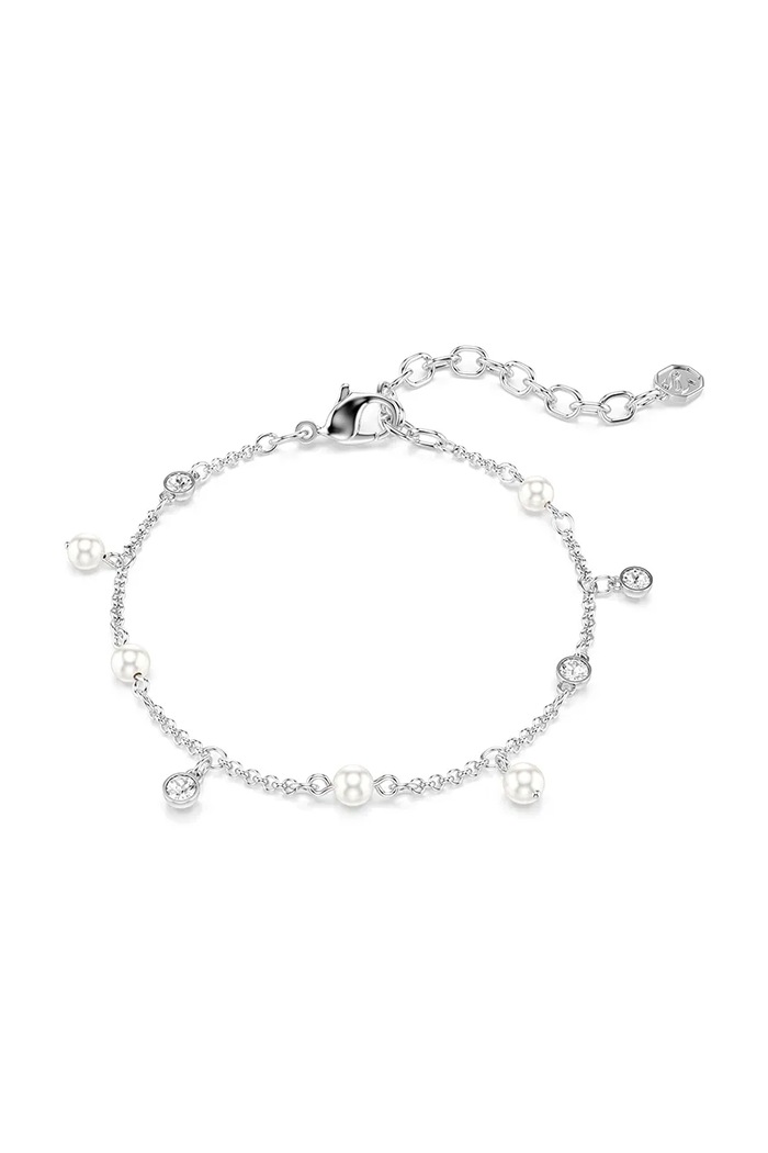 Swarovski zapestnica ženska kovinska IMBER srebrna 5754242