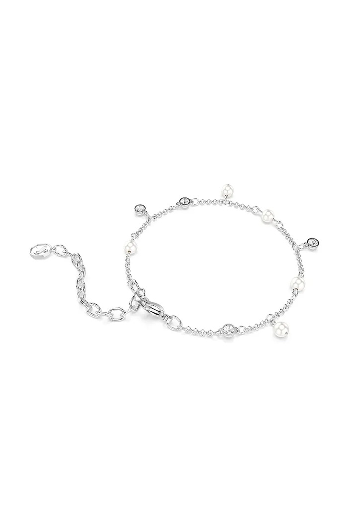 Swarovski zapestnica ženska kovinska IMBER srebrna 5754242