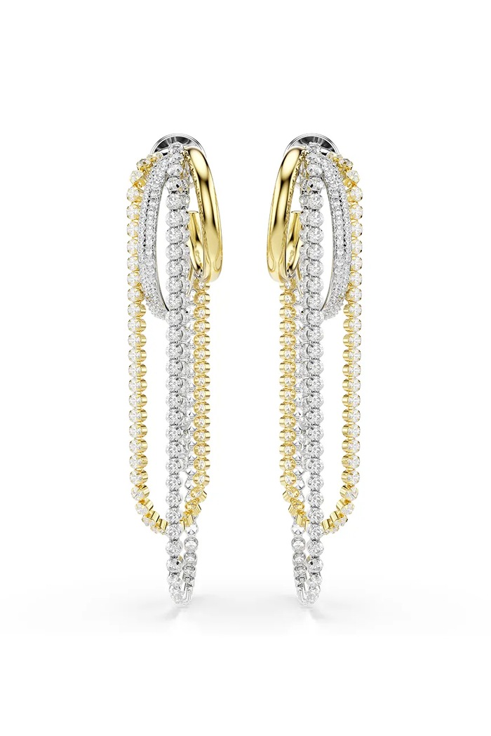 Swarovski сережки жіночі з цирконієм HYPERBOLA 5749368 срібний AW26