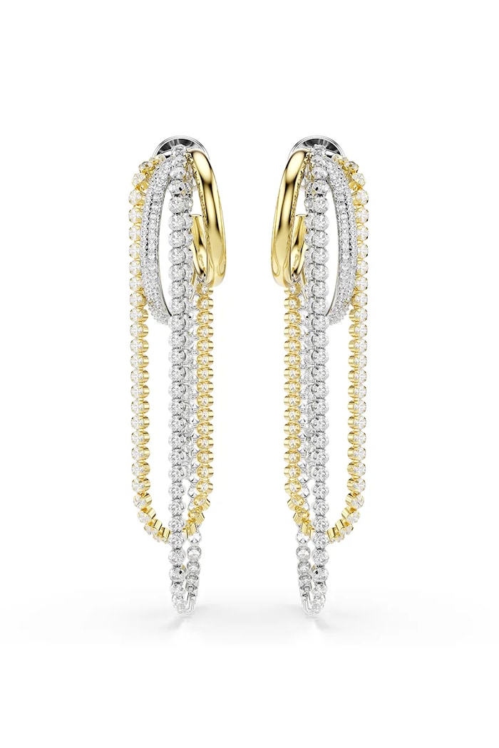 Swarovski сережки жіночі з цирконієм HYPERBOLA 5749368 срібний AW26