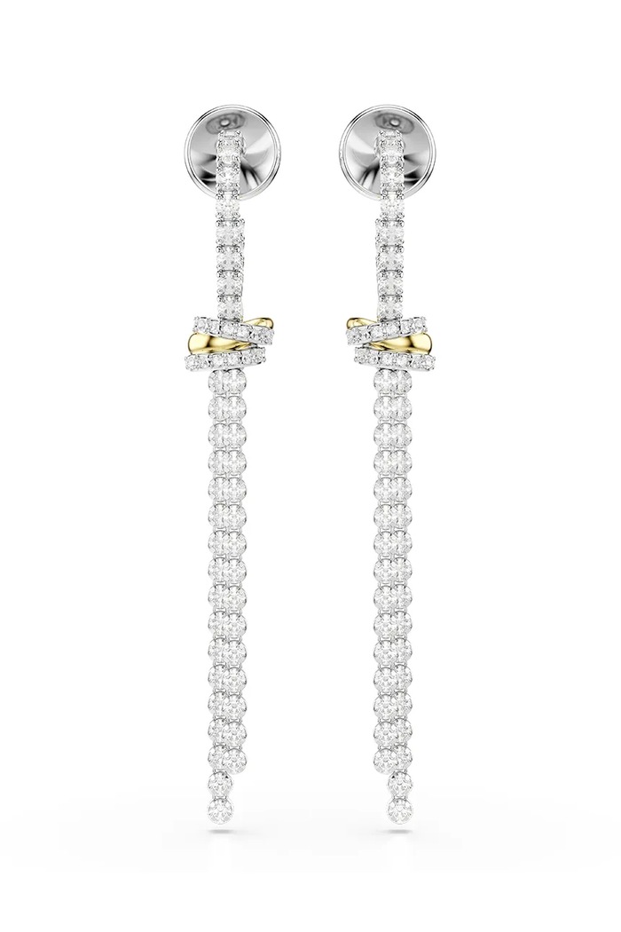 Swarovski сережки жіночі з цирконієм HYPERBOLA 5752866 срібний AW26
