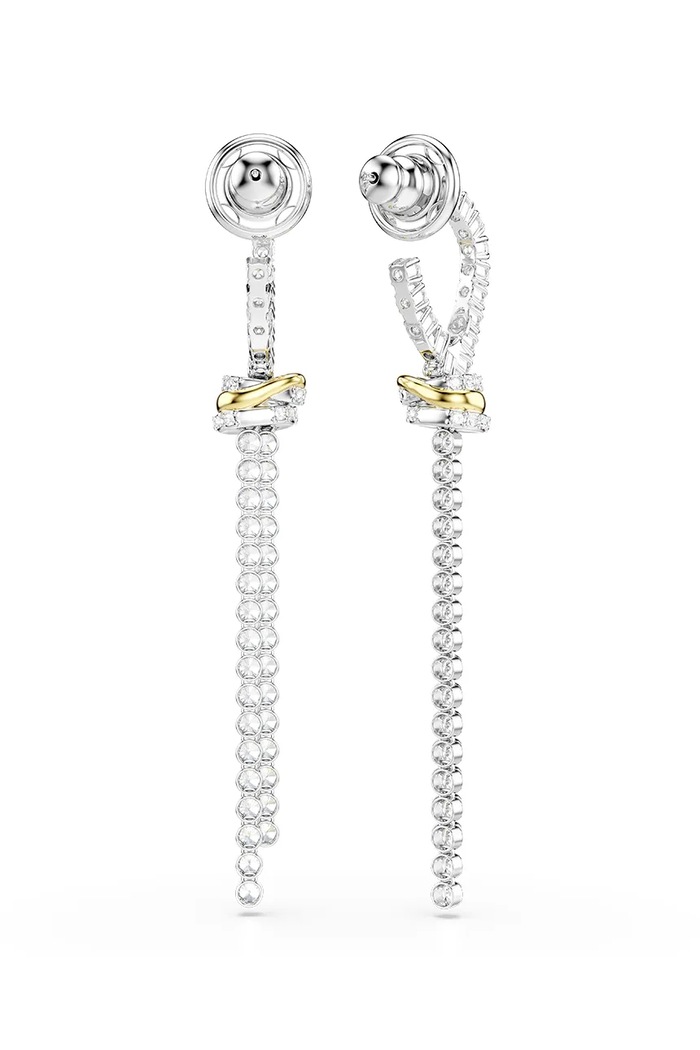 Аксесуари Swarovski сережки жіночі з цирконієм HYPERBOLA 5752866 срібний