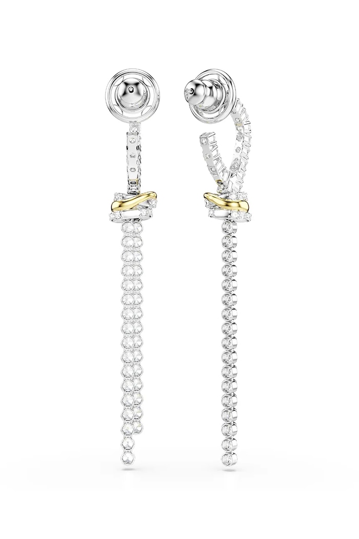 Аксесуари Swarovski сережки жіночі з цирконієм HYPERBOLA 5752866 срібний