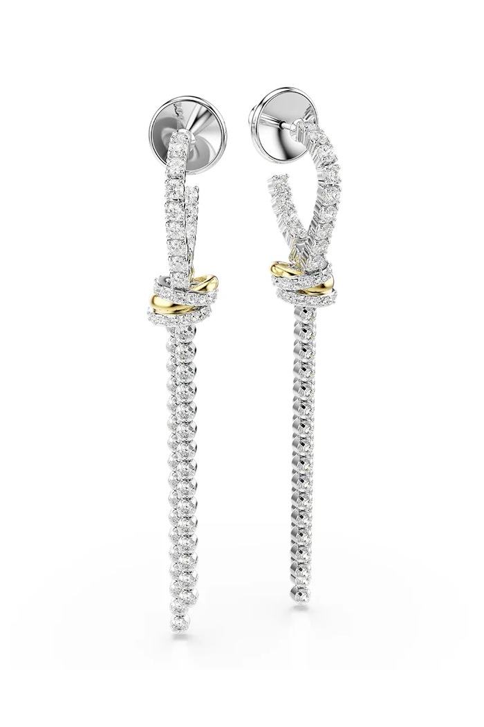 Swarovski сережки жіночі з цирконієм HYPERBOLA срібний 5752866