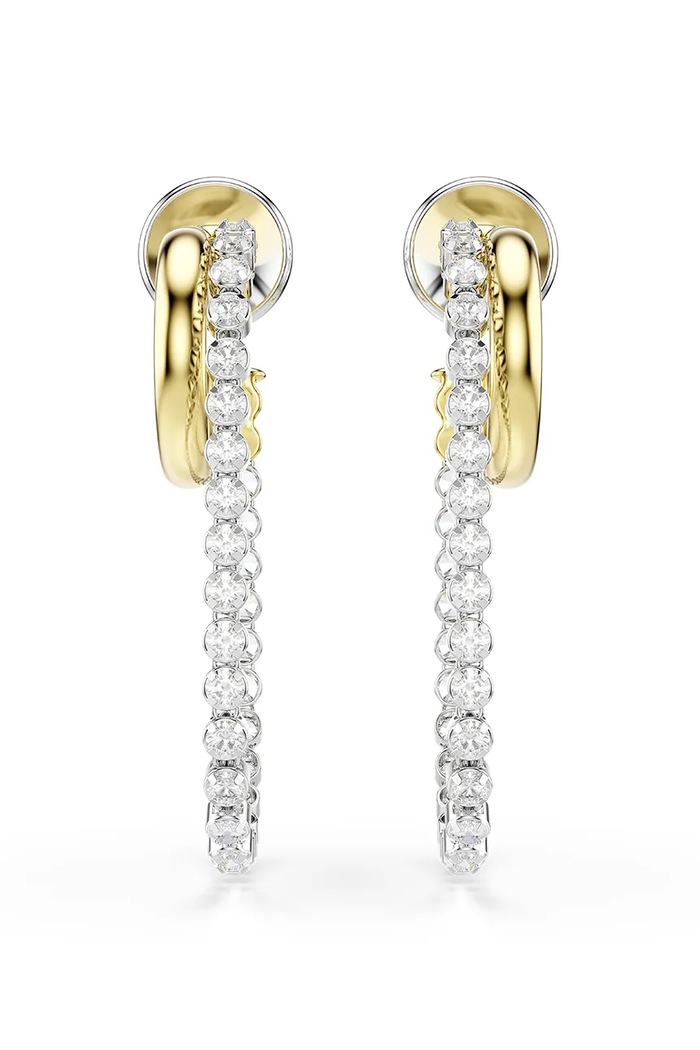 Swarovski σκουλαρίκια Γυναικεία ζιργκόν HYPERBOLA 5749366 ασημί AW26