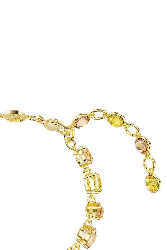 Dodatki Swarovski zapestnica ženska pozlačena s Swarovski kristalom GEMA 5754260 rumena