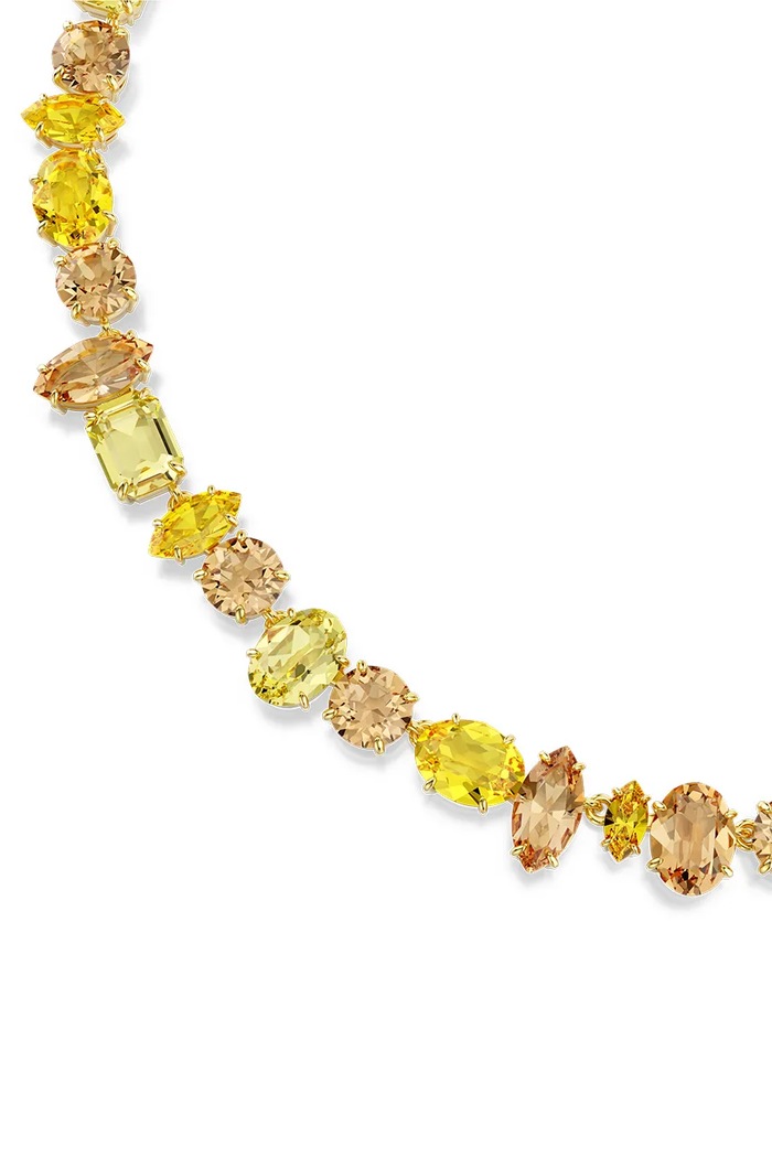 Swarovski κολιέ γυναικείο επιχρυσωμένο με κρύσταλλο Swarovski GEMA 5754259 χρυσαφί AW26