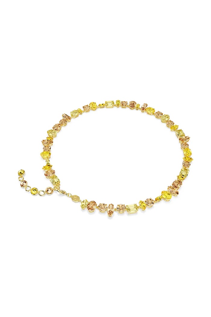 Swarovski κολιέ γυναικείο επιχρυσωμένο με κρύσταλλο Swarovski GEMA χρυσαφί 5754259