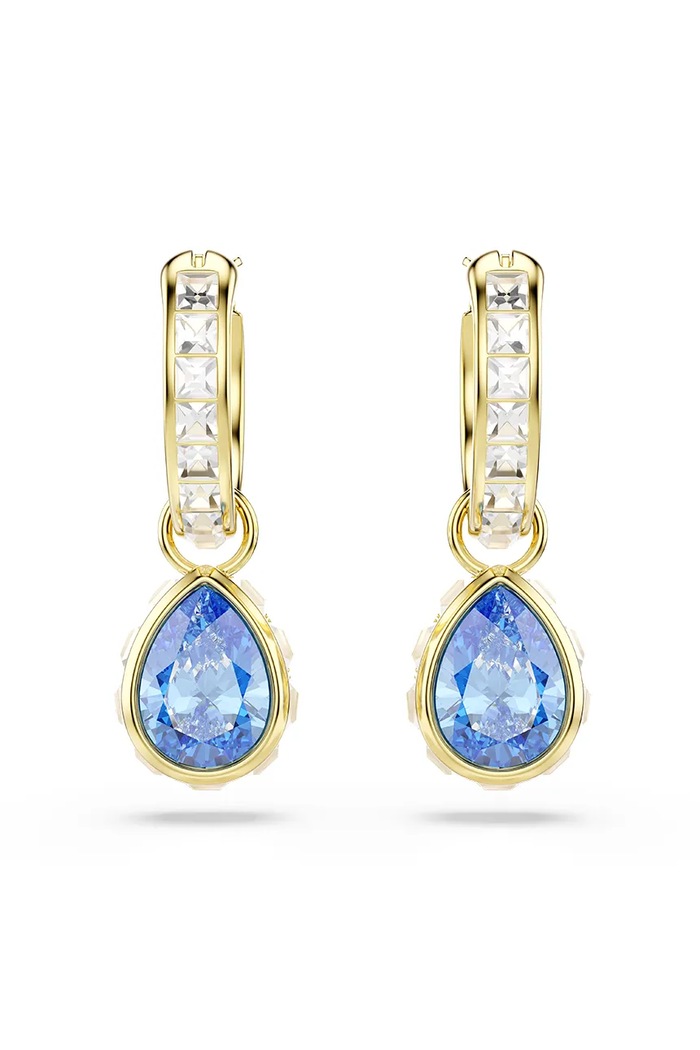 Swarovski σκουλαρίκια γυναικεία επιχρυσωμένα ζιργκόν CHROMA 5757815 χρυσαφί AW26