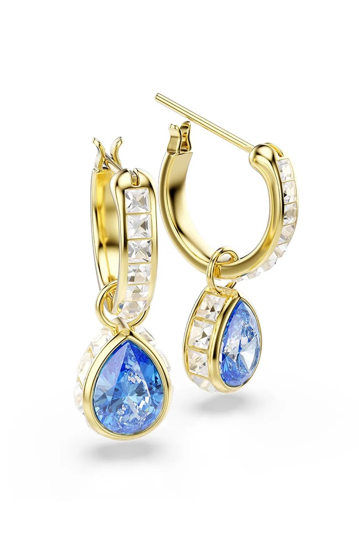 Swarovski σκουλαρίκια γυναικεία επιχρυσωμένα ζιργκόν CHROMA χρυσαφί 5757815