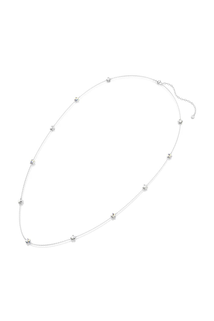 Dodatki Swarovski ogrlica ženska s kristalom CHROMA 5754181 srebrna