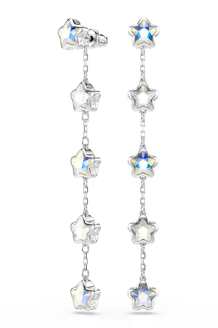 Swarovski сережки жіночі кристал Swarovski CHROMA срібний 5754184
