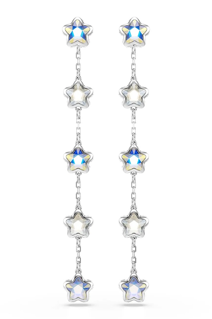 Swarovski сережки жіночі кристал Swarovski CHROMA 5754184 срібний AW26