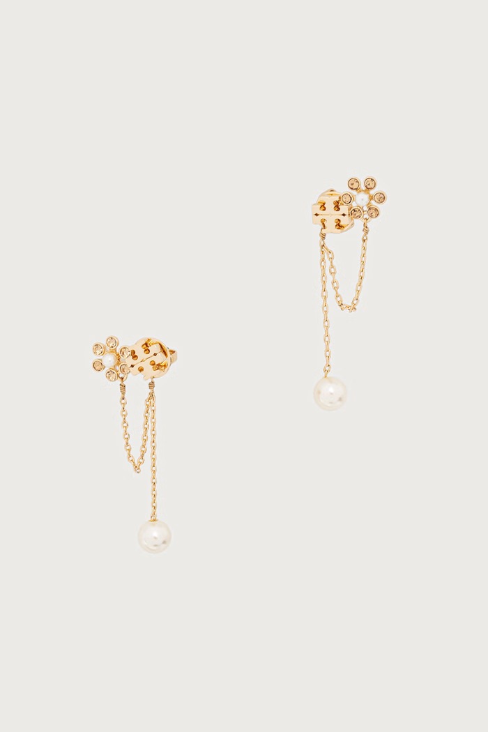 Tory Burch kolczyki damskie Moondance złoty 184439