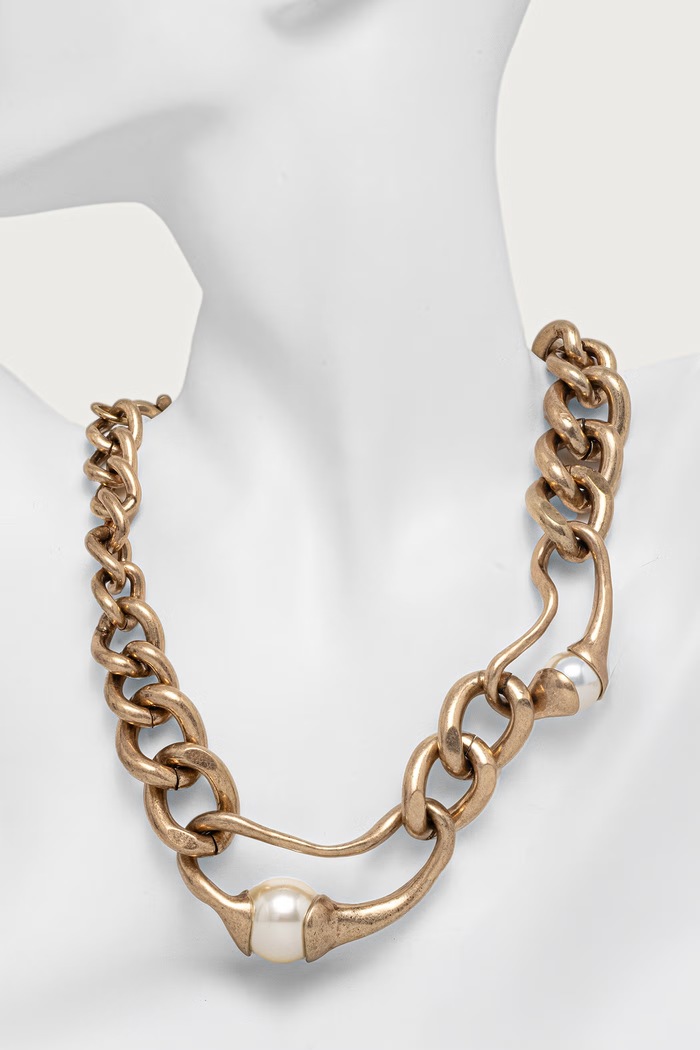 Akcesoria Weekend Max Mara Naszyjnik damski metalowy WKAGIGLIO 2625756084600 złoty