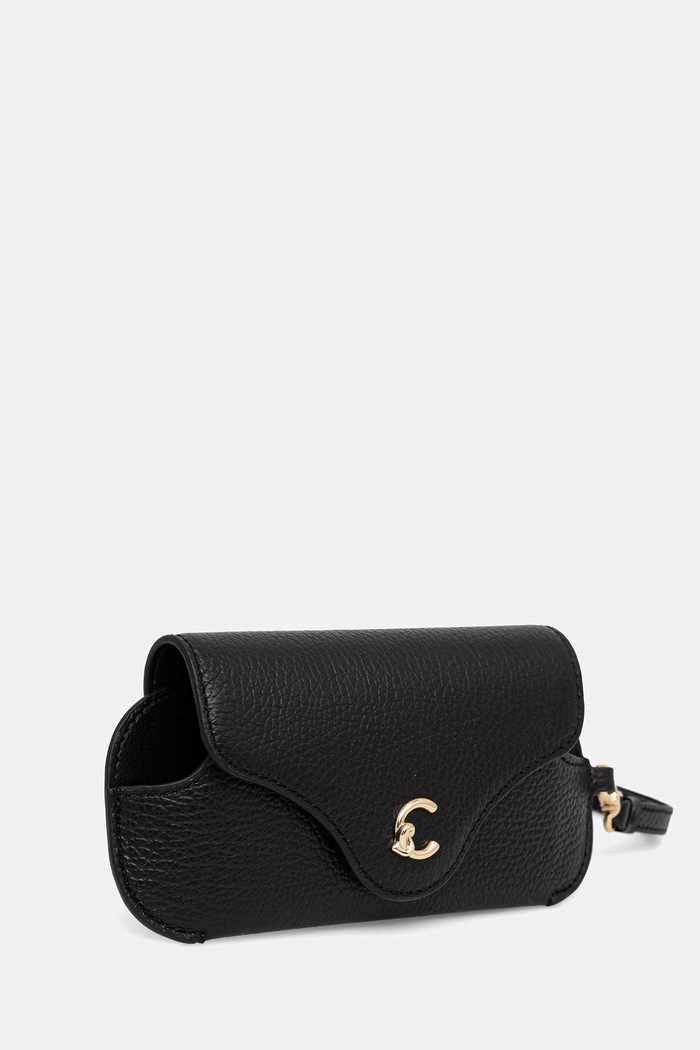 Coccinelle Etui na okulary skórzane E5.SSL.32.01.01 czarny AW26