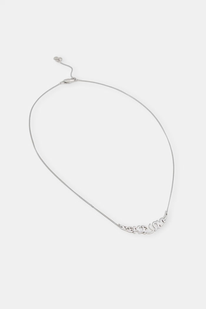 Zadig&Voltaire náhrdelník dámsky z mosadze PEACE strieborná OWJW01785