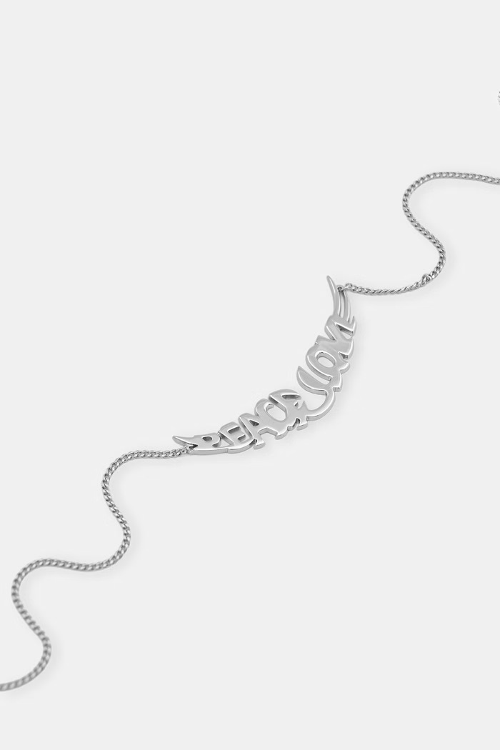 Zadig&Voltaire náhrdelník dámsky z mosadze PEACE OWJW01785 strieborná AW26