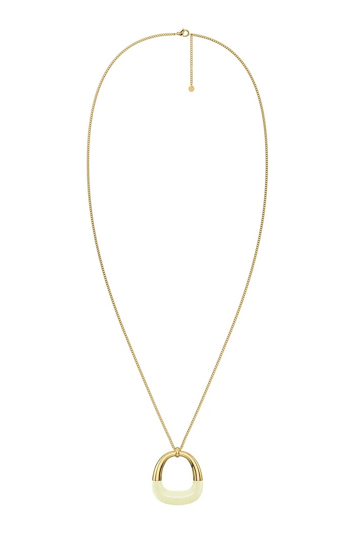 EDBLAD Naszyjnik pozłacany emaliowany Lore 131889 złoty AW26