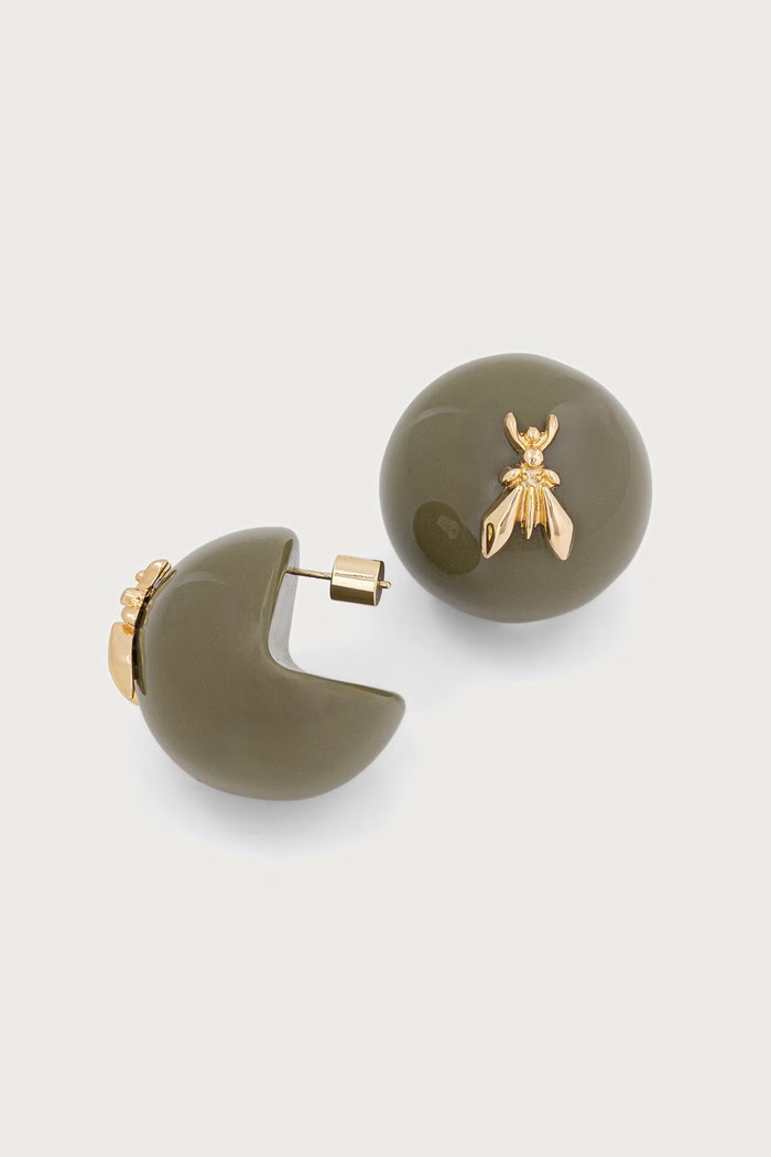 Patrizia Pepe Kolczyki damskie 8J0187.M0002 zielony AW26