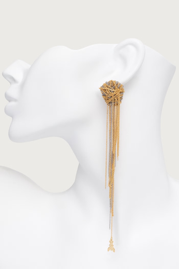 Patrizia Pepe Kolczyki damskie mosiężne 8J0168.M0001 złoty AW26