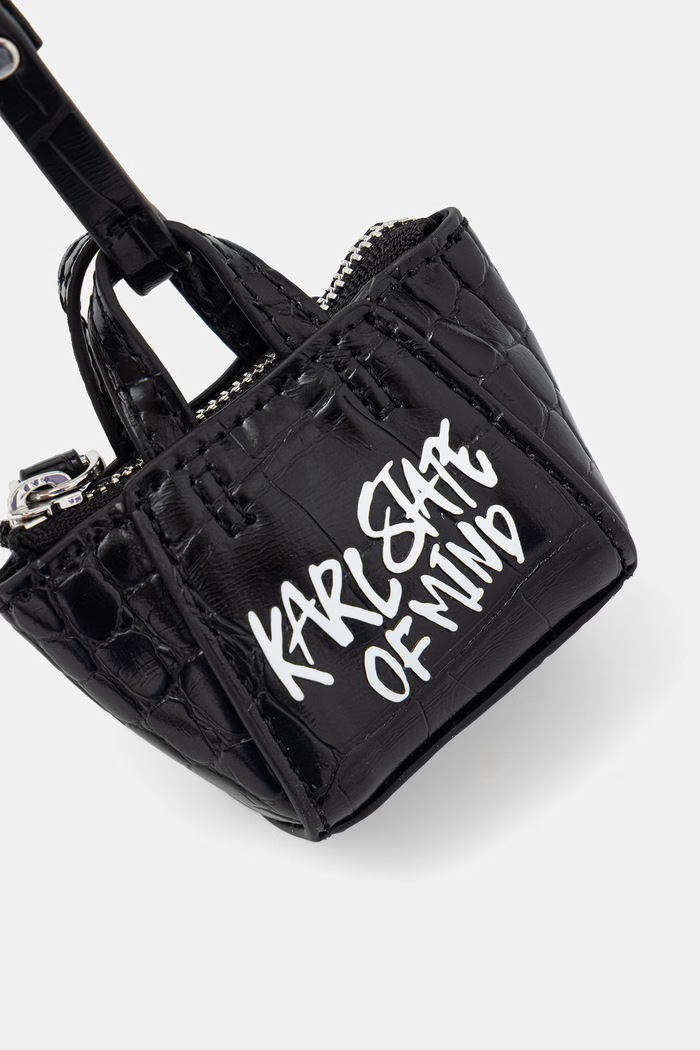 Karl Lagerfeld Jeans klíčenka dámská bez kamene B3W50042 černá AW26