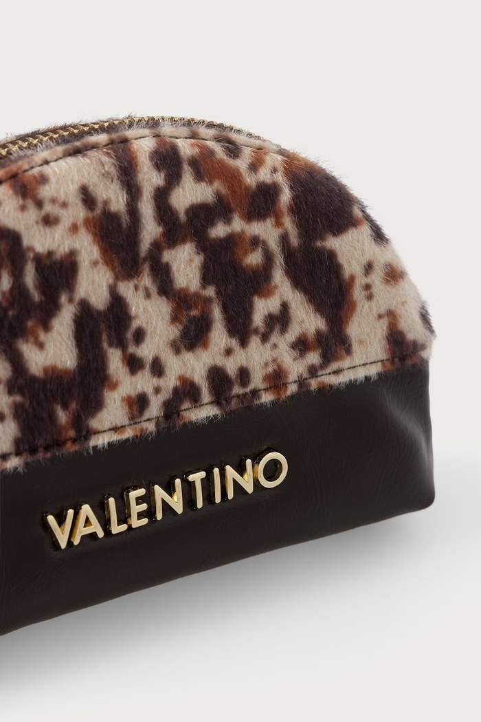 Akcesoria Valentino Bags Kosmetyczka damska LINE VBEAEK545 brązowy