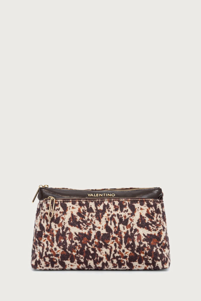 Valentino Bags Kosmetyczka damska LINE brązowy VBEAEK720