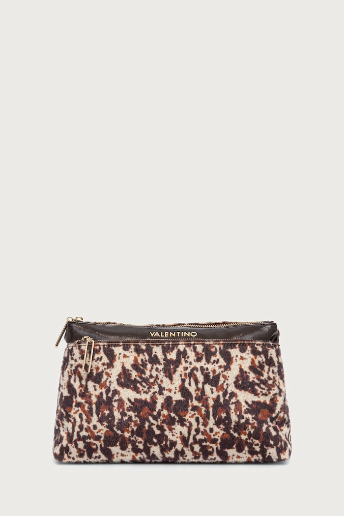 Valentino Bags Kosmetyczka damska LINE brązowy VBEAEK720