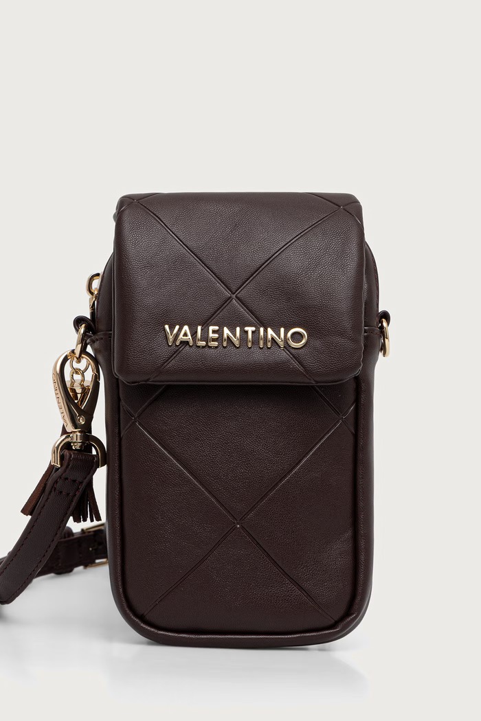 Valentino Bags Pokrowiec na telefon damski ASTRID brązowy VPSAD286