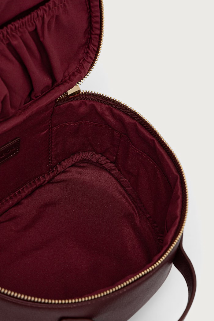 Kosmetyczka podróżna z imitacji skóry BIANKA RE Valentino Bags VBEA9U721 bordowy